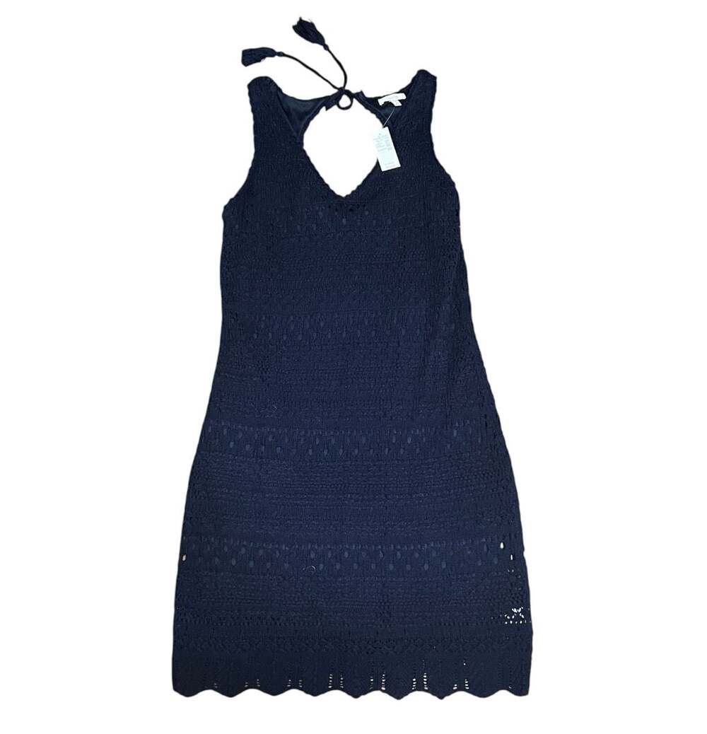 Maurices Navy Blue Crochet Sleeveless Dress Size XL